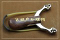 王氏精品-316不锈钢镶实木卡球弹弓-锋范